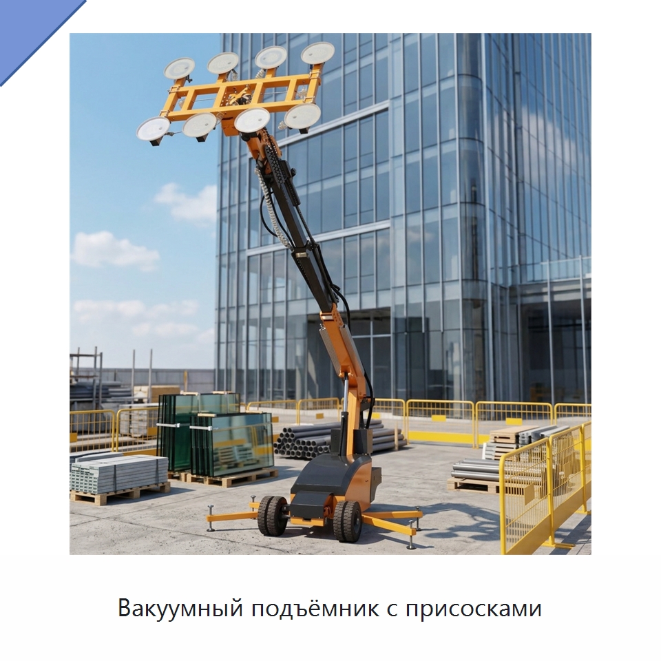 Вакуумный подъёмник с присосками — Вакуумные грузозахваты