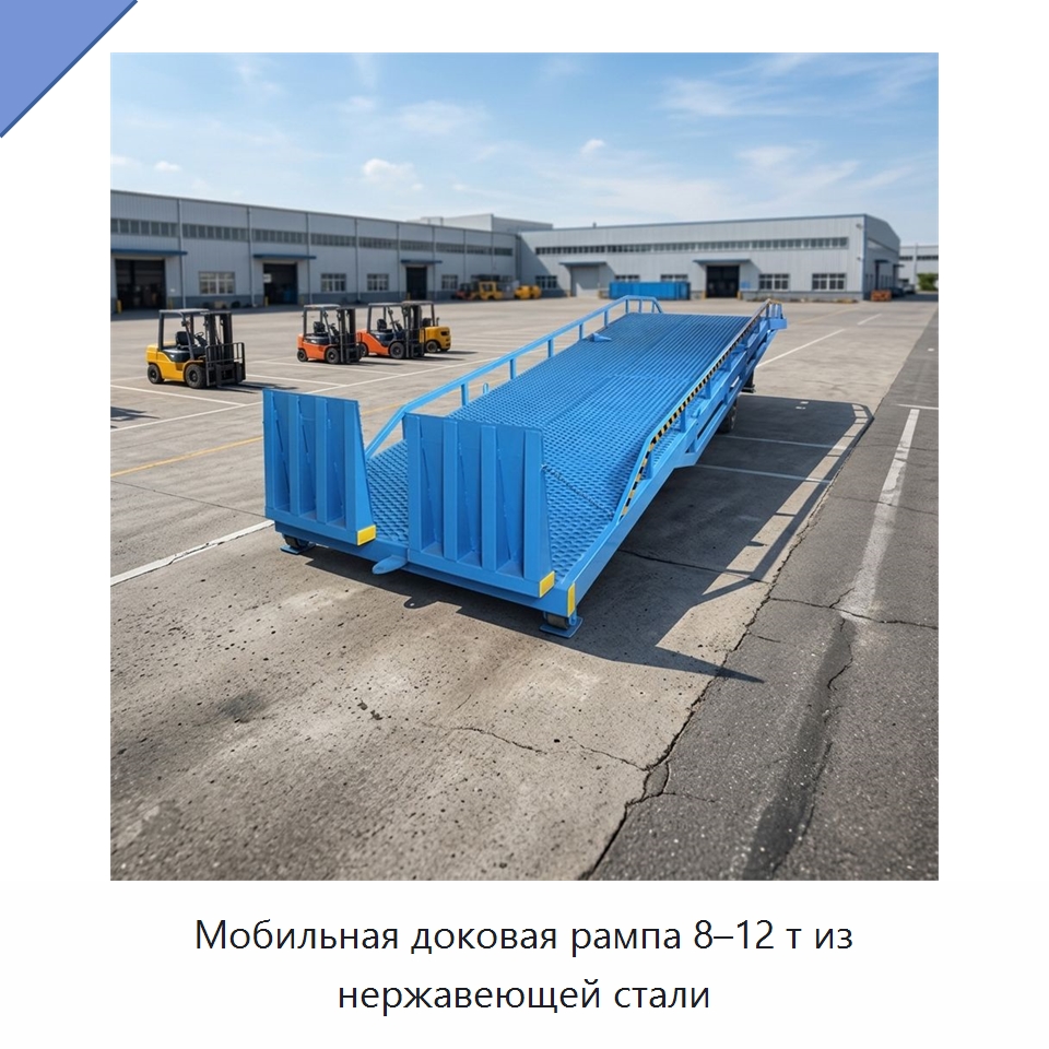 Мобильная доковая рампа 8–12 т из нержавеющей стали — Подъемные столы