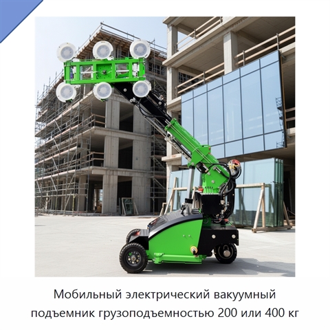 Мобильный электрический вакуумный подъемник грузоподъемностью 200 или 400 кг