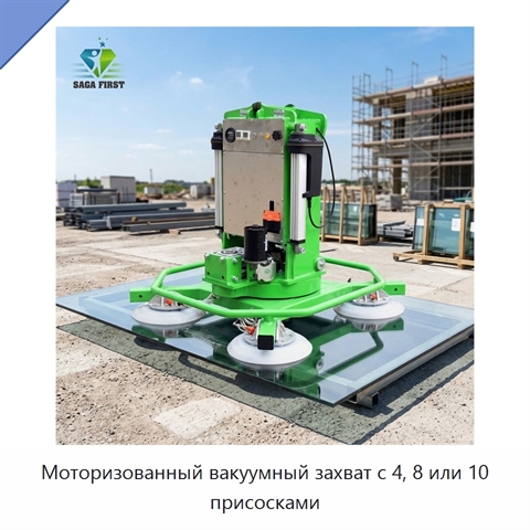 Моторизованный вакуумный захват с 4, 8 или 10 присосками