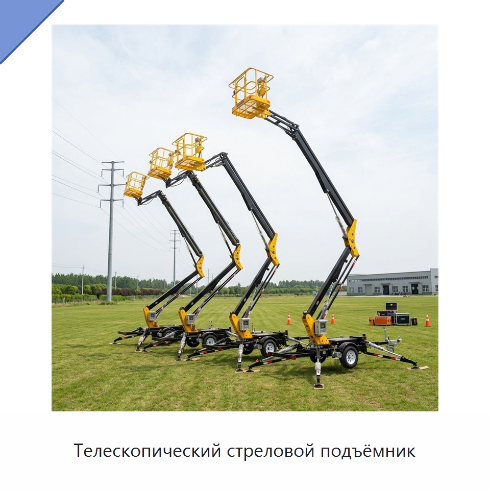 Телескопический стреловой подъёмник — Подъемные столы
