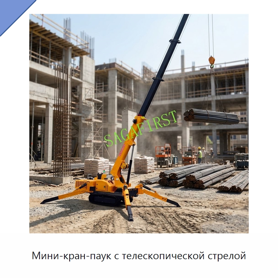 Мини-кран-паук с телескопической стрелой — Подъемные столы