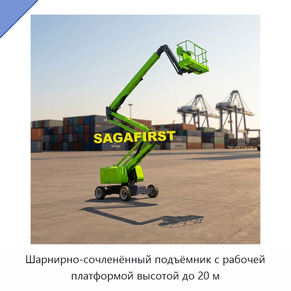 Шарнирно-сочленённый подъёмник с рабочей платформой высотой до 20 м — Подъемные столы
