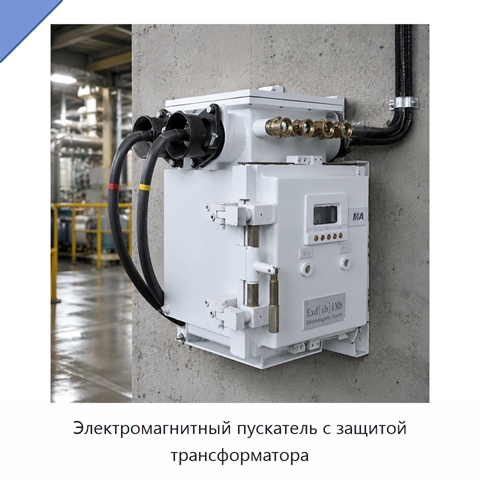 Электромагнитный пускатель с защитой трансформатора
