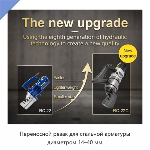 Переносной резак для стальной арматуры диаметром 14–40 мм