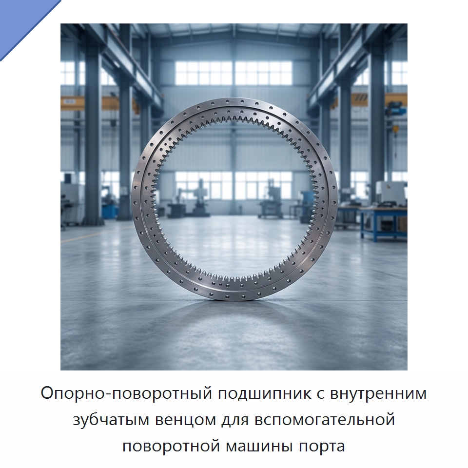 Опорно-поворотный подшипник с внутренним зубчатым венцом для вспомогательной поворотной машины порта — Опорно-поворотные подшипники