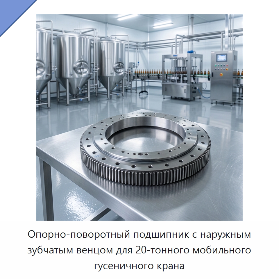 Опорно-поворотный подшипник с наружным зубчатым венцом для 20-тонного мобильного гусеничного крана — Опорно-поворотные подшипники