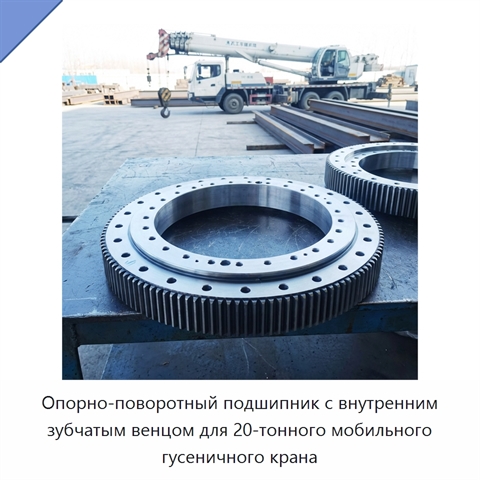 Опорно-поворотный подшипник с внутренним зубчатым венцом для 20-тонного мобильного гусеничного крана