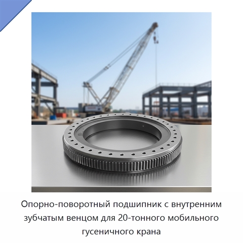 Опорно-поворотный подшипник с внутренним зубчатым венцом для 20-тонного мобильного гусеничного крана