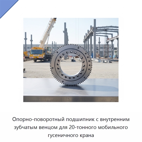 Опорно-поворотный подшипник с внутренним зубчатым венцом для 20-тонного мобильного гусеничного крана
