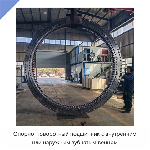 Опорно-поворотный подшипник с внутренним или наружным зубчатым венцом