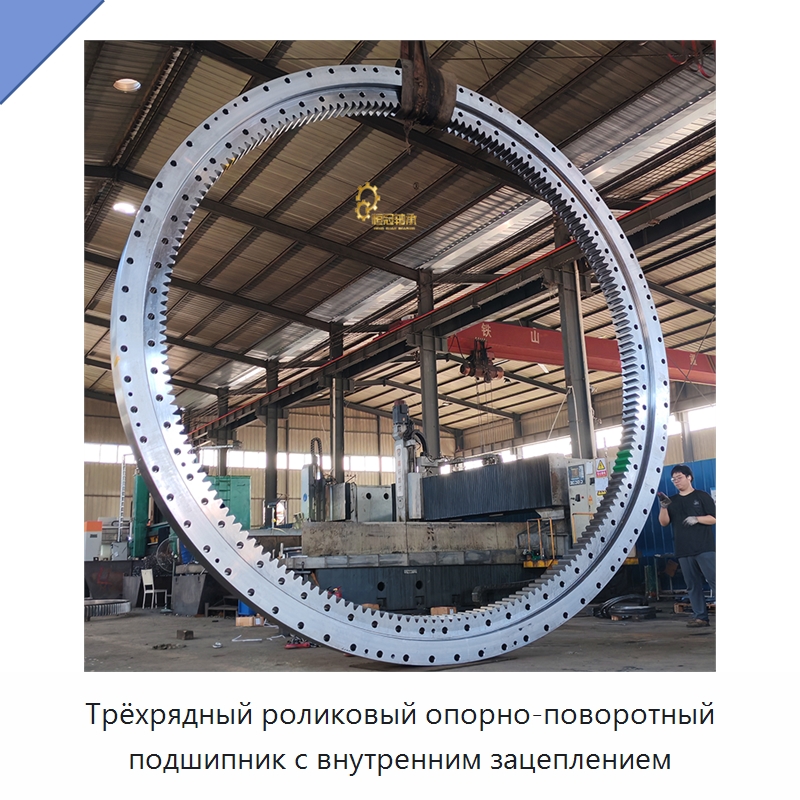 Трёхрядный роликовый опорно-поворотный подшипник с внутренним зацеплением — Опорно-поворотные подшипники