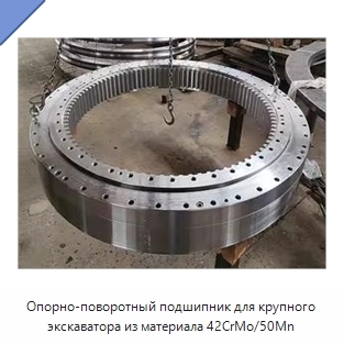 Опорно-поворотный подшипник для крупного экскаватора из материала 42CrMo/50Mn