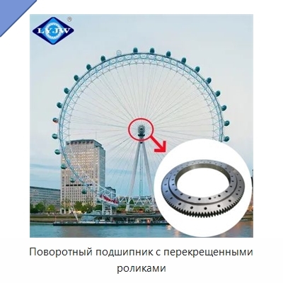 Поворотный подшипник с перекрещенными роликами