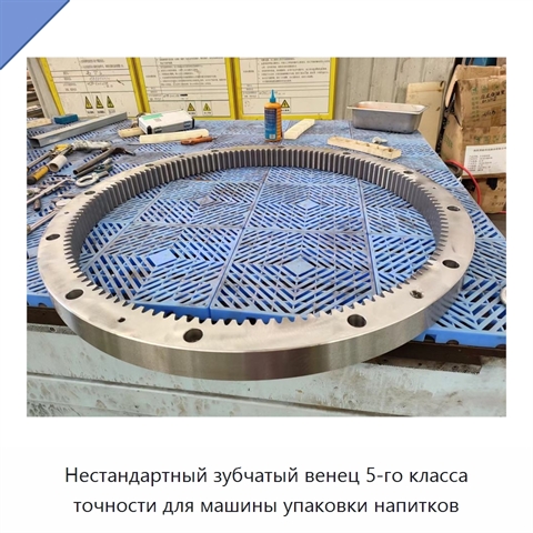 Нестандартный зубчатый венец 5-го класса точности для машины упаковки напитков