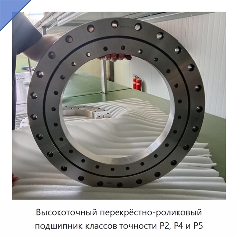 Высокоточный перекрёстно-роликовый подшипник классов точности P2, P4 и P5