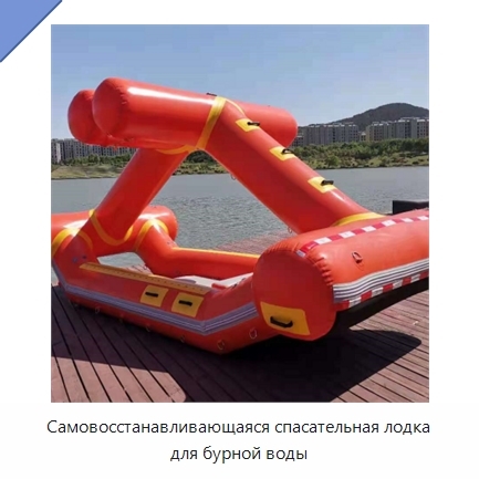 Самовосстанавливающаяся спасательная лодка для бурной воды