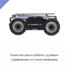 Колесное шасси робота с рулевым управлением по схеме Аккермана