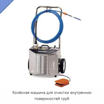 Колёсная машина для очистки внутренних поверхностей труб