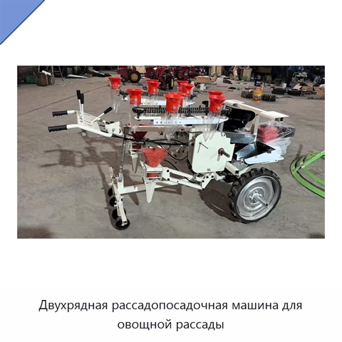 Двухрядная рассадопосадочная машина для овощной рассады