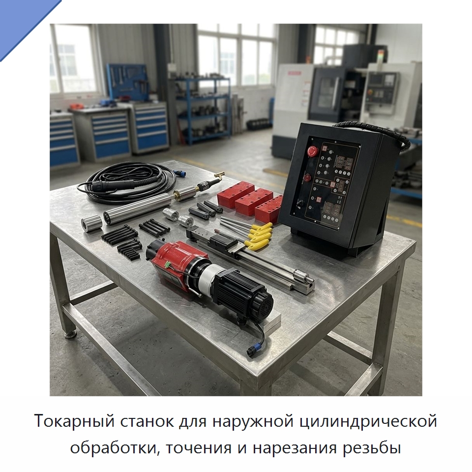 Токарный станок для наружной цилиндрической обработки, точения и нарезания резьбы — Специальная строительная техника