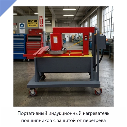 Портативный индукционный нагреватель подшипников с защитой от перегрева