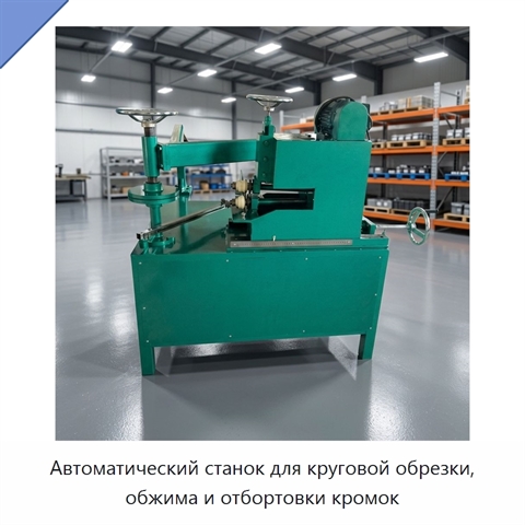 Автоматический станок для круговой обрезки, обжима и отбортовки кромок