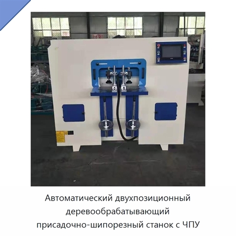 Автоматический двухпозиционный деревообрабатывающий присадочно-шипорезный станок с ЧПУ