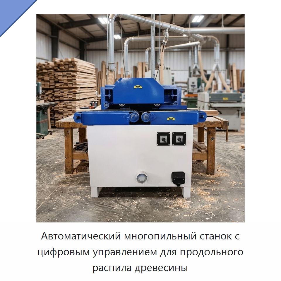 Автоматический многопильный станок с цифровым управлением для продольного распила древесины — Пильные станки по дереву