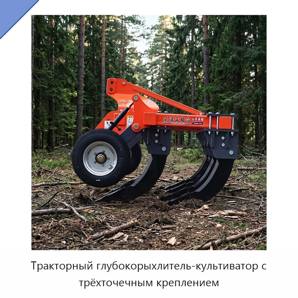 Тракторный глубокорыхлитель-культиватор с трёхточечным креплением — Культиваторы
