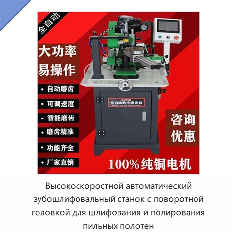 Высокоскоростной автоматический зубошлифовальный станок с поворотной головкой для шлифования и полирования пильных полотен