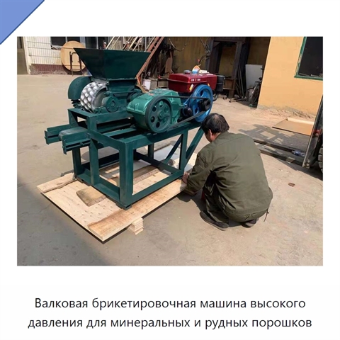 Валковая брикетировочная машина высокого давления для минеральных и рудных порошков