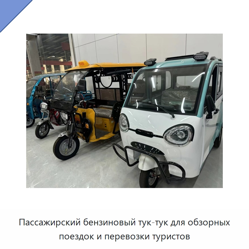 Пассажирский бензиновый тук-тук для обзорных поездок и перевозки туристов — Специальные машины и промышленное оборудование