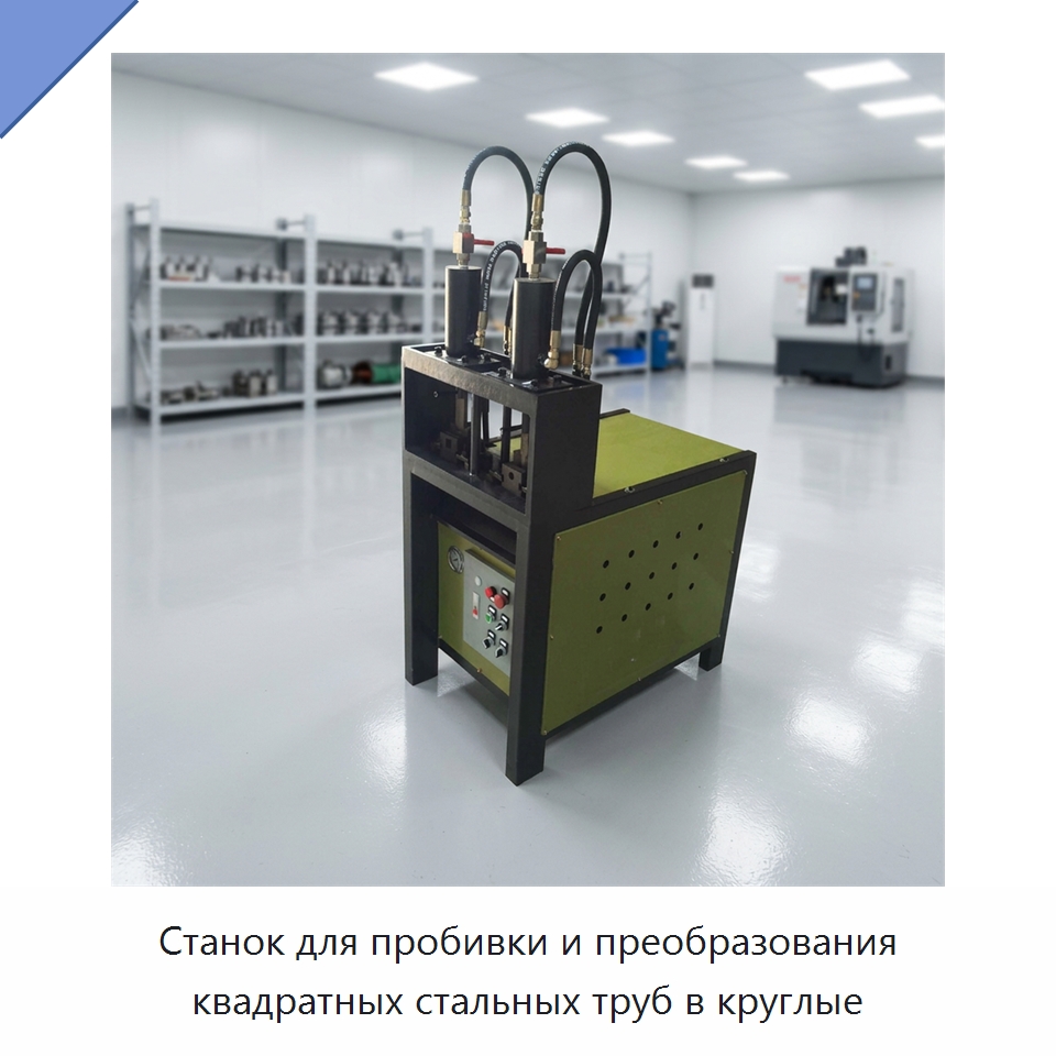 Станок для пробивки и преобразования квадратных стальных труб в круглые — Специальная строительная техника