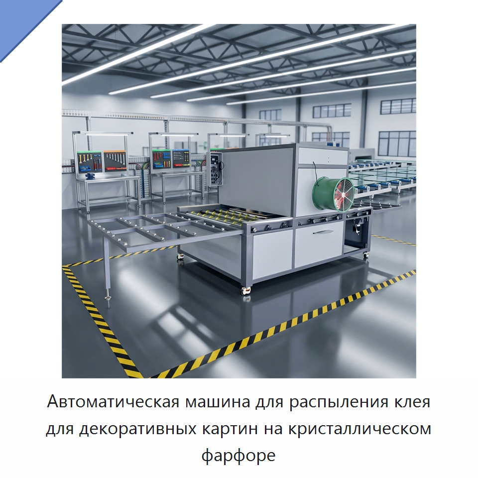 Автоматическая машина для распыления клея для декоративных картин на кристаллическом фарфоре — Специальные машины и промышленное оборудование