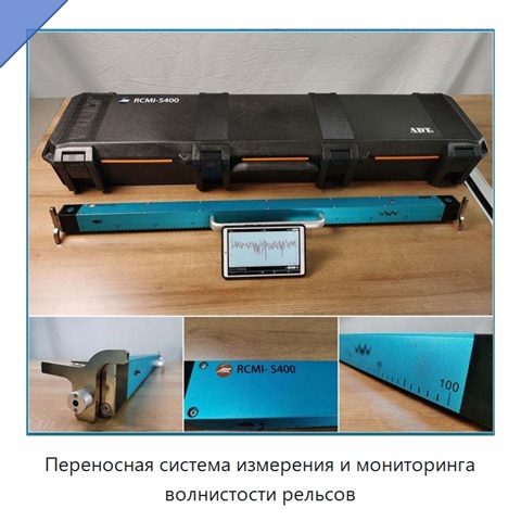 Переносная система измерения и мониторинга волнистости рельсов