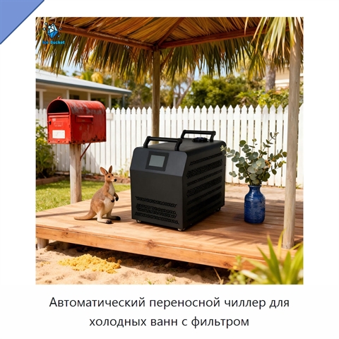 Автоматический переносной чиллер для холодных ванн с фильтром