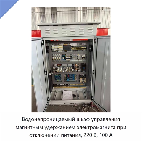 Водонепроницаемый шкаф управления магнитным удержанием электромагнита при отключении питания, 220 В, 100 А
