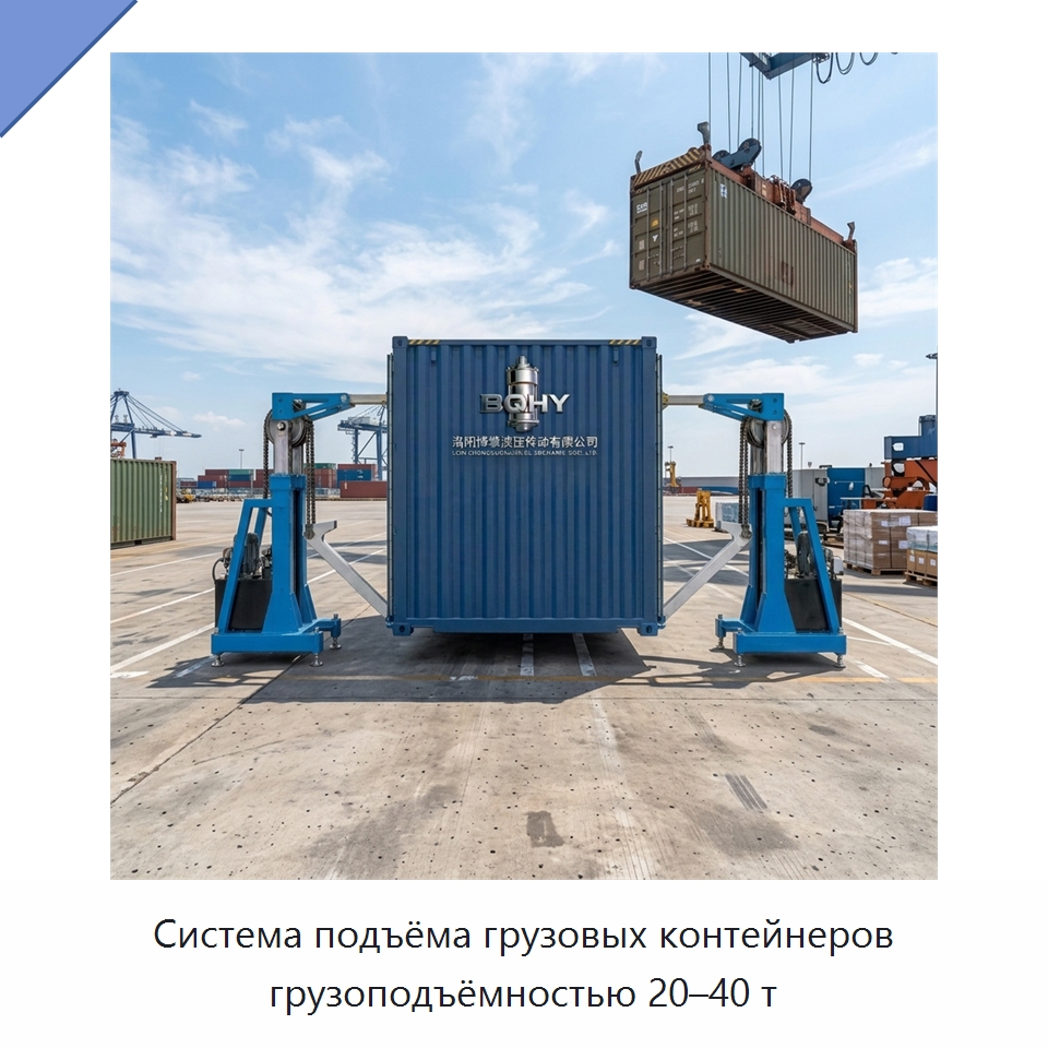 Система подъёма грузовых контейнеров грузоподъёмностью 20–40 т — Комплектующие для подъемно-транспортного оборудования
