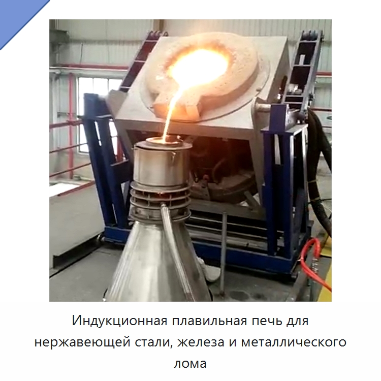 Индукционная плавильная печь для нержавеющей стали, железа и металлического лома — Промышленные печи