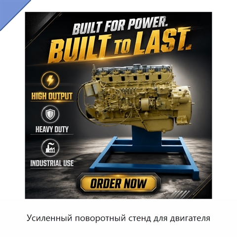 Усиленный поворотный стенд для двигателя