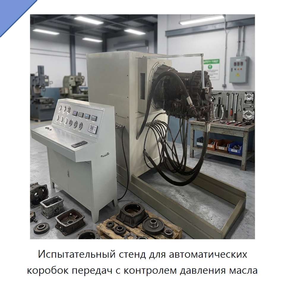 Испытательный стенд для автоматических коробок передач с контролем давления масла — Испытательное оборудование