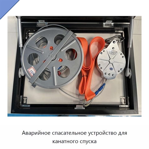 Аварийное спасательное устройство для канатного спуска