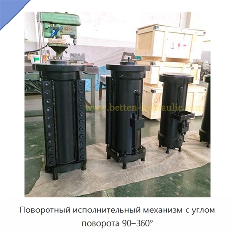 Поворотный исполнительный механизм с углом поворота 90–360°