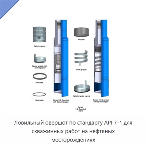 Ловильный овершот по стандарту API 7-1 для скважинных работ на нефтяных месторождениях