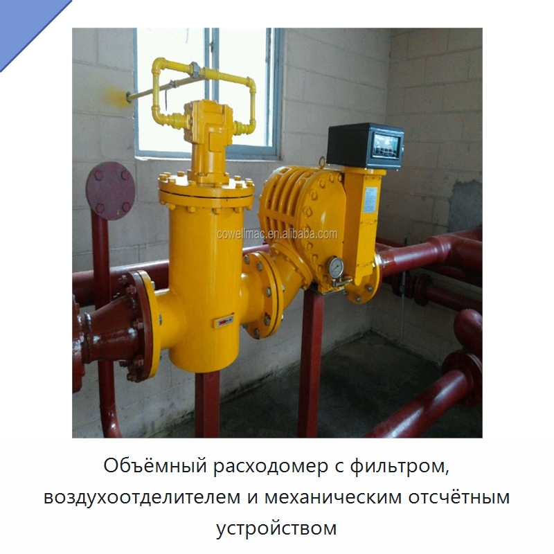 Объёмный расходомер с фильтром, воздухоотделителем и механическим отсчётным устройством — Клапаны