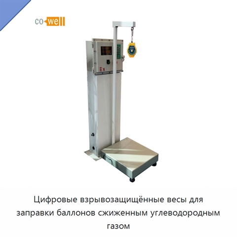 Цифровые взрывозащищённые весы для заправки баллонов сжиженным углеводородным газом