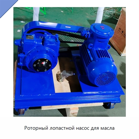 Роторный лопастной насос для масла