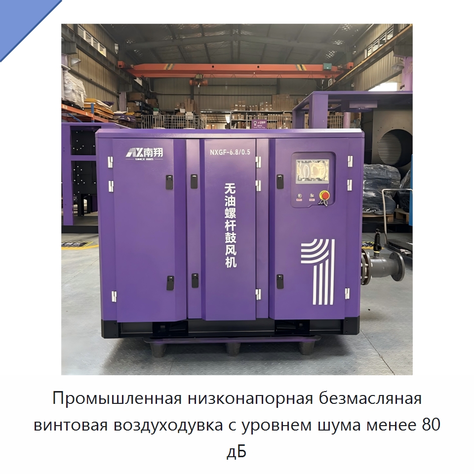 Промышленная низконапорная безмасляная винтовая воздуходувка с уровнем шума менее 80 дБ — Промышленное оборудование
