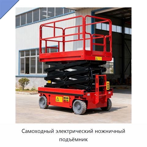 Самоходный электрический ножничный подъёмник